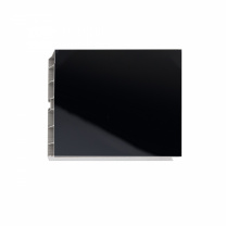 Цоколь мебельный ПВХ h=100 чёрный глянец L=3200мм, РФ фотография