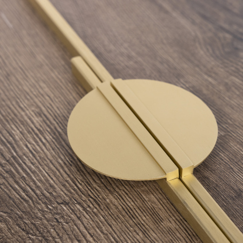 Ручка меб. скоба алюм. FORTUNA 512/600 брашированное золото, AKS_5