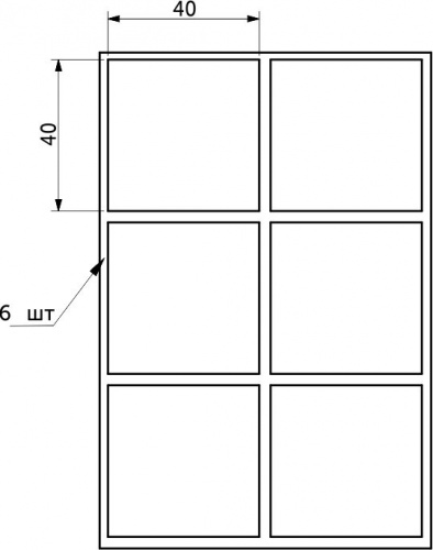 Подкладка самоприлипающая фетровая прорезиненная 40 х 40мм (1упак.=6шт), черная, Folmag_4