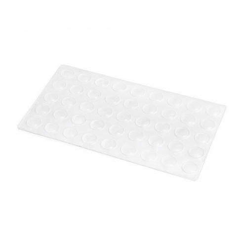 Отбойник силиконовый d10 h=3 AKS (лист = 50 шт.) прозрачный_1