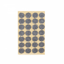 Подкладка самоприлипающая фетровая прорезиненная d20мм (1упак.=28шт), серая, Folmag фотография