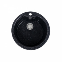 Мойка каменная, круглая одночашевая, S-2, d460 мм, асфальт, врезная, Sim Gran фотография