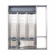 Вкладыш 40/450 шуфлядный металлический Organizer нержавеющая сталь (423*380*65) AKS_preview_1