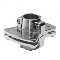 Держатель полки к трубе d25 (596) двухсторонний, вакуумное хромирование фотография