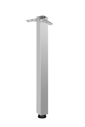 Опора меб. квадратная 60*60 h710, мат.хром AKS_1