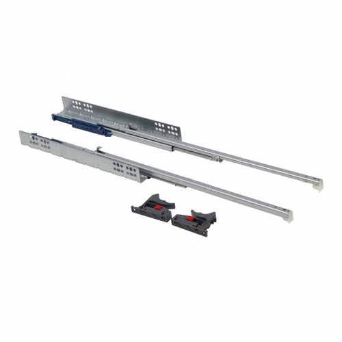 Направляющая скрытого монтажа L-450 push to open ДСП до19mm с замками AKS QType полное выдвижение_1