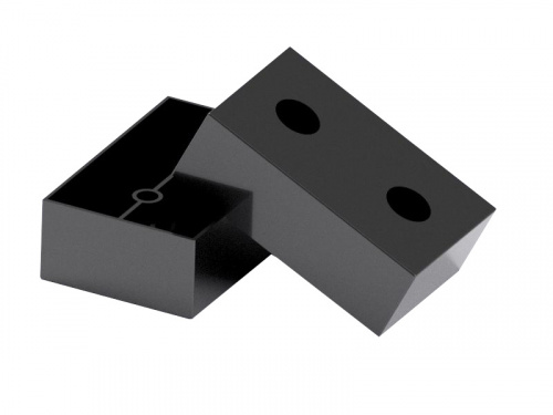 Опора меб. пласт. 60х40х20 чёрный РП_1