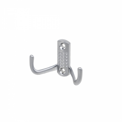 Крючок меб. двухрожковый мет. WP12 хром матовый GRIDLI_1