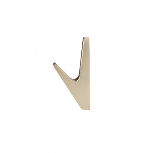 Крючок меб. однорожковый мет. FIX брашированное золото AKS_4