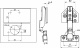 Петля полунакладная с доводчиком 45мм планка h0 clip-on 3D регулировка комплект заглушек с саморезами AKS PLUS_preview_1