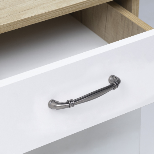 Ручка меб. скоба мет. VALENCIA 128 античное серебро, AKS_5