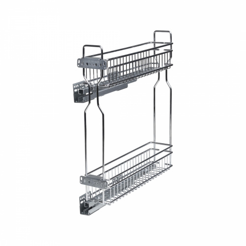 Выдвижная корзина-карго 200 NORWIG крепл.боковое/левое, хром AKS_1