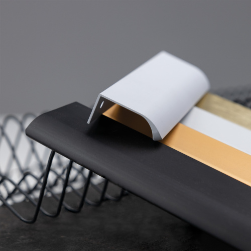 Ручка меб. накладная алюм. MONBLAN 1056/1200 черный матовый, AKS_9