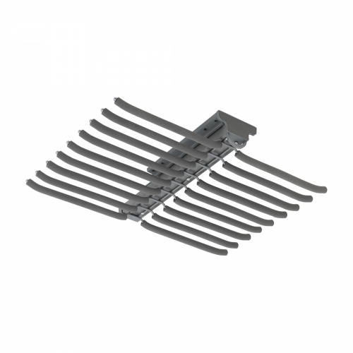 Выдвижная вешалка для брюк BRUNO крепл.верх./двойная 642*470*82, графит PRIME by AKS_1