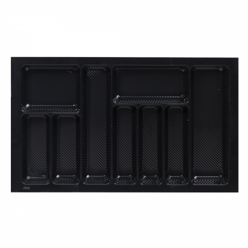 Лоток для столовых приборов 800 LINER 735*430, черный AKS_1