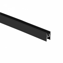 Профиль алюминиевый SENATOR черный глянец горизонт верхн. L-6000 мм АЛЮТЕХ