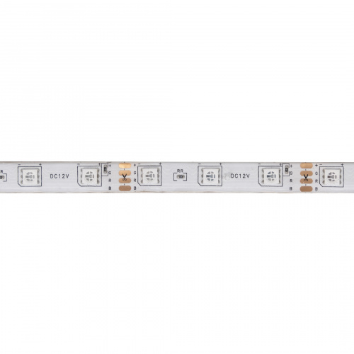 Лента светодиодная RGB влагостойкая - 4,8W/m, 12V, 10мм, 5050, 54 д/м, IP65, цветная - 5м, + блок питания + контроллер, AKS_3