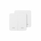Выключатель беспроводной, с реле, проходной, 2 клавиши, белый, AKS_preview_1