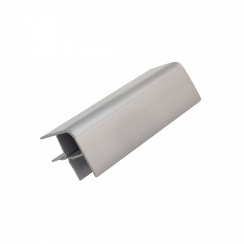 Угол гибкий к цоколю мебельному ПВХ h=100 инокс THERMOPLAST (1208)_1