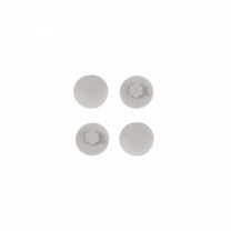 Заглушка пластик к конфирматам светлый серый (3) (1000 шт) РП фотография