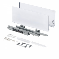 Система ящиков Slimbox Evolution L-550 H=199 белый SOFT CLOSE ДСП16мм фотография