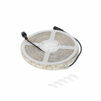 Лента светодиодная термостойкая, подводная - 9,6W/m, 24V, 11мм, 2835, 120 д/м, IP68, теплый белый (3000К), 5м, AKS фотография