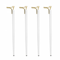 Опора меб. DIANA h725, белый матовый/золото (1 упак. = 4 шт.) AKS Опора меб. DIANA h725, белый матовый/золото (1 упак. = 4 шт.) AKS