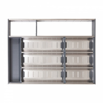 Вкладыш 40/550 шуфлядный металлический Organizer нержавеющая сталь (523*380*65) AKS фотография