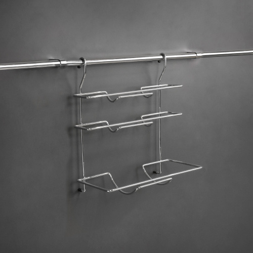 Корзина на трубу d16 для бумаги и плёнки CWJ115 хром AKS_3