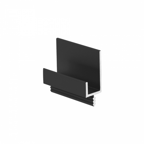 Ручка-профиль алюм. врезная L-образная MOON-18, 3.5м, анодированный черный AKS_1