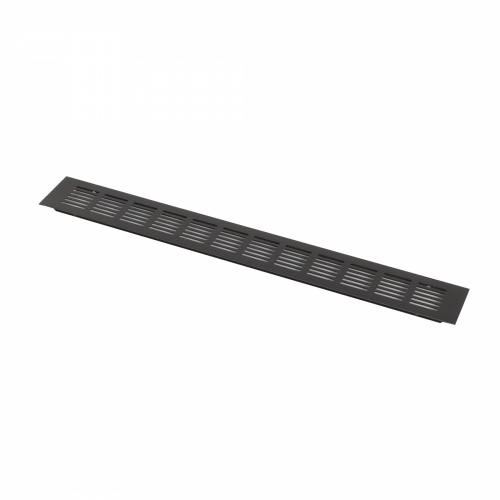 Решетка вентиляционная 480х60мм темно-коричневая алюминий AKS_1