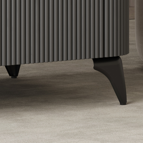 Опора меб. мет. OLYMPIA h120 угловая матовый хром AKS_5