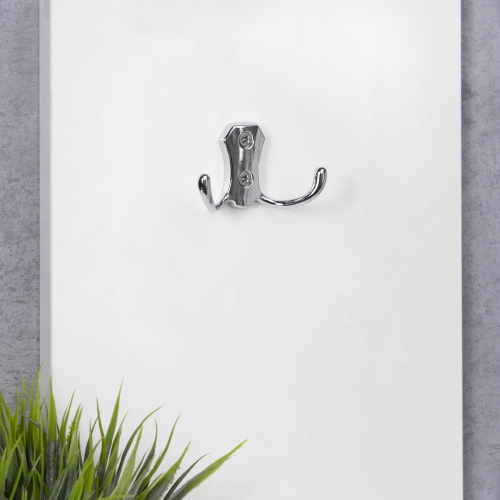 Крючок меб. двухрожковый мет. WP89 хром GRIDLI_4