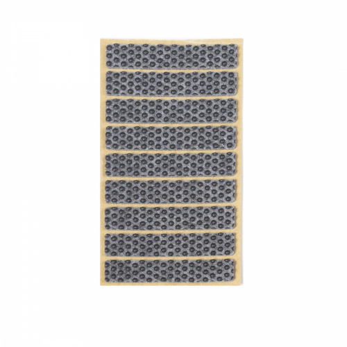 Подкладка самоприлипающая фетровая прорезиненная 15 х 80мм (1упак.=9шт), серая, Folmag_1