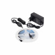 Лента светодиодная - 4,8W/m, 12V, 8мм, 2835, 60 д/м, IP20, теплый белый (3000K) - 5м, + блок питания, AKS_preview_1