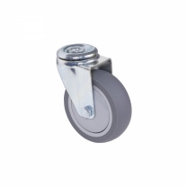 Колесо меб. d100 h130 под винт М12, серый AKS фотография