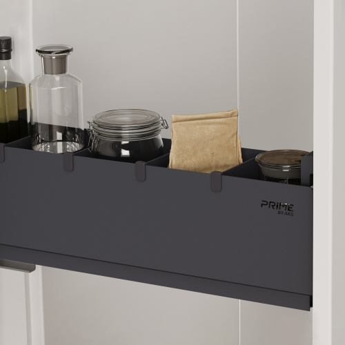 Выдвижная корзина-карго 200 ICON крепл.боковое/левое, графит PRIME by AKS_6