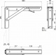 Полкодержатель складной Модель 1, 300 белый AKS_preview_1