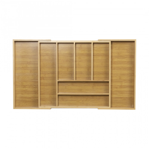 Лоток для столовых приборов BAMBOO раздвижной 305-525*470, бамбук натуральный AKS_3
