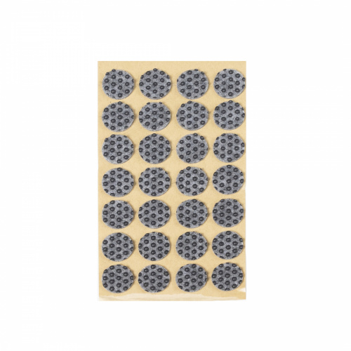 Подкладка самоприлипающая фетровая прорезиненная d20мм (1упак.=28шт), серая, Folmag_1