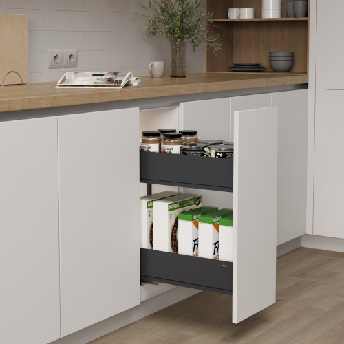 Выдвижная корзина-карго 300 ICON крепл.нижнее, графит PRIME by AKS_6