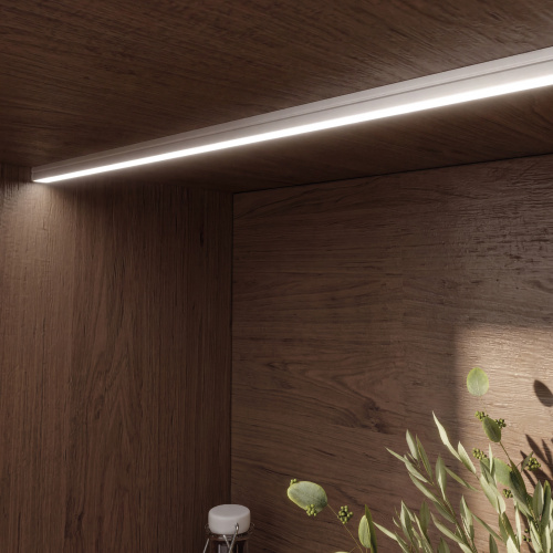 Профиль алюминиевый накладной SIRIUS-1407S с экраном, цвет золотой, 3м, AKS_4