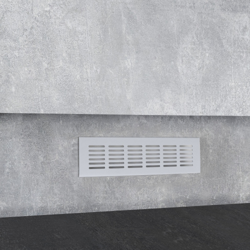 Решетка вентиляционная 250х60мм серебро алюминий AKS_4