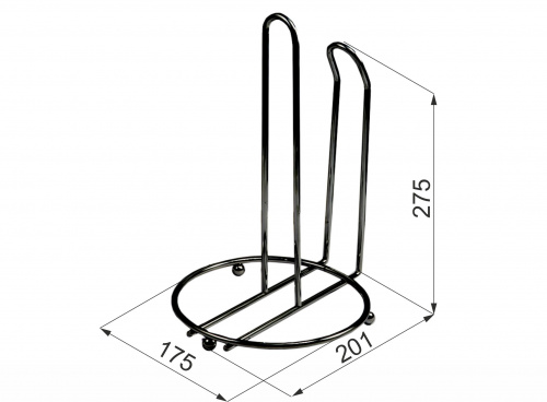 Держатель настольный для бумаги 175*275*200, черный AKS_2