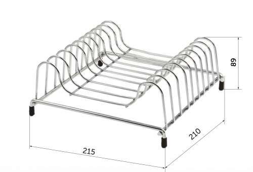 Сушка настольная для посуды 215*85*210, хром AKS_2