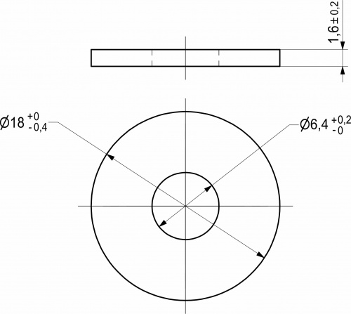Шайба плоская увеличенная d6 DIN9021 (1кг=430шт) AKS_2