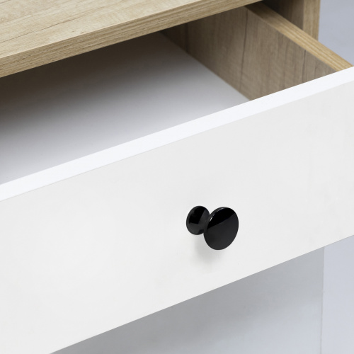 Ручка меб. кнопка мет. TERNI черный хром, AKS_4