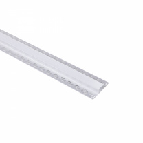 Профиль алюминиевый накладной в гипсокартон RIGEL-2013D, с экраном, цвет алюминий, 2м, AKS (в комплекте 4 заглушки) фотография