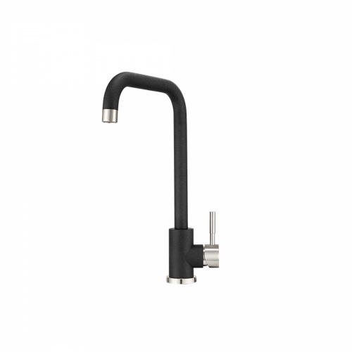 Смеситель для кухни высокий, ST-4033, черный, Granula _1