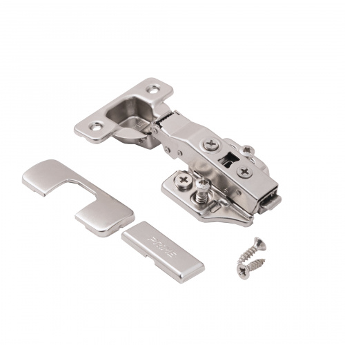 Петля накладная с доводчиком 45мм h0 clip-on PRIME by AKS 3D (еврошурупы, заглушки) (упак. = 2 шт.)_4